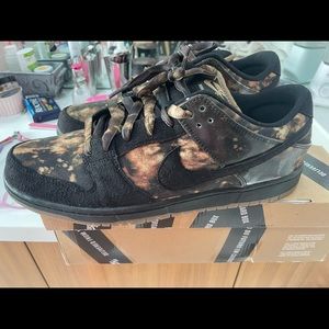 Five pairs of sneakers and a watch.